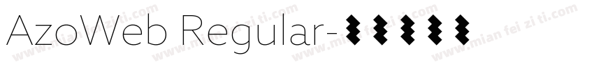 AzoWeb Regular字体转换